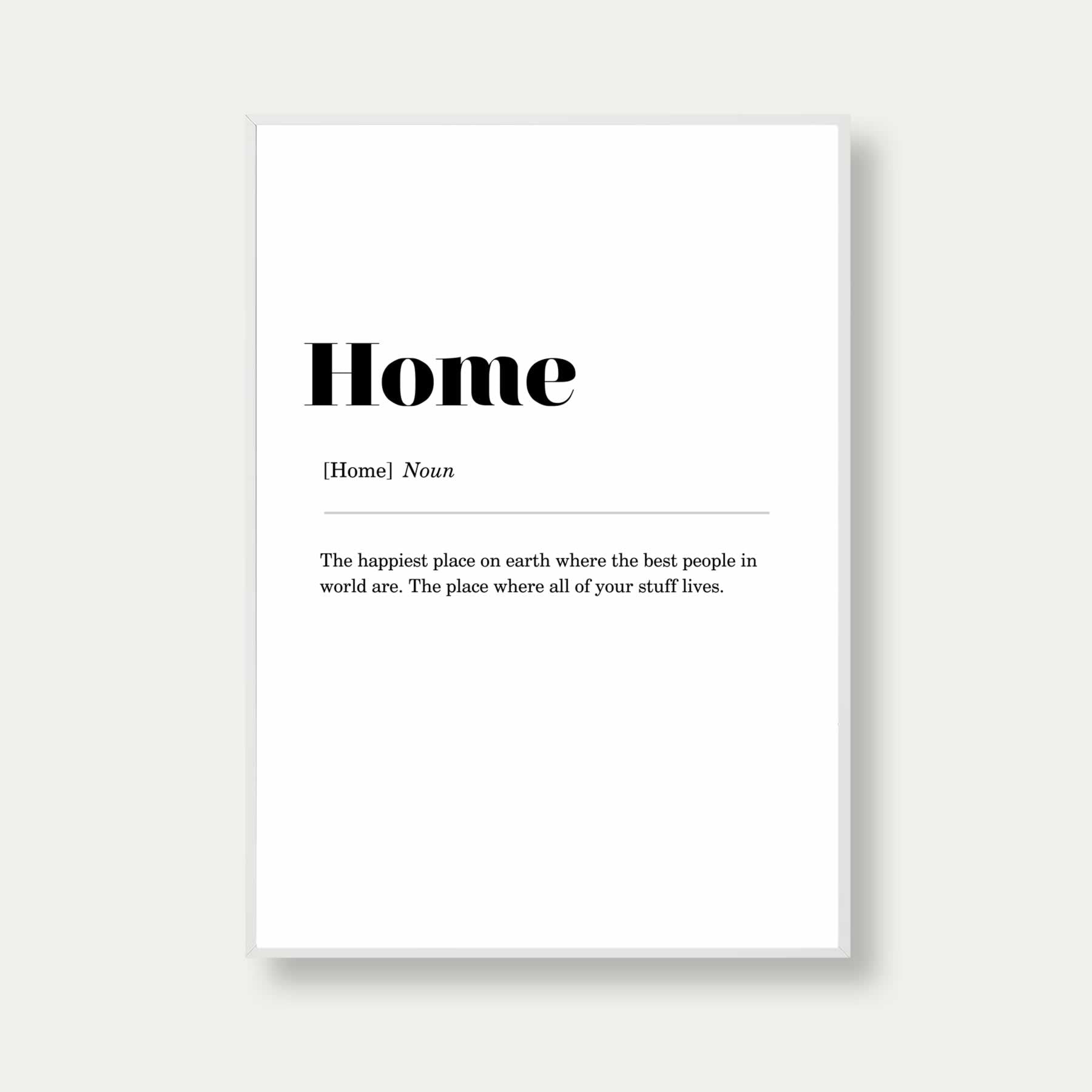 Home Poster Print