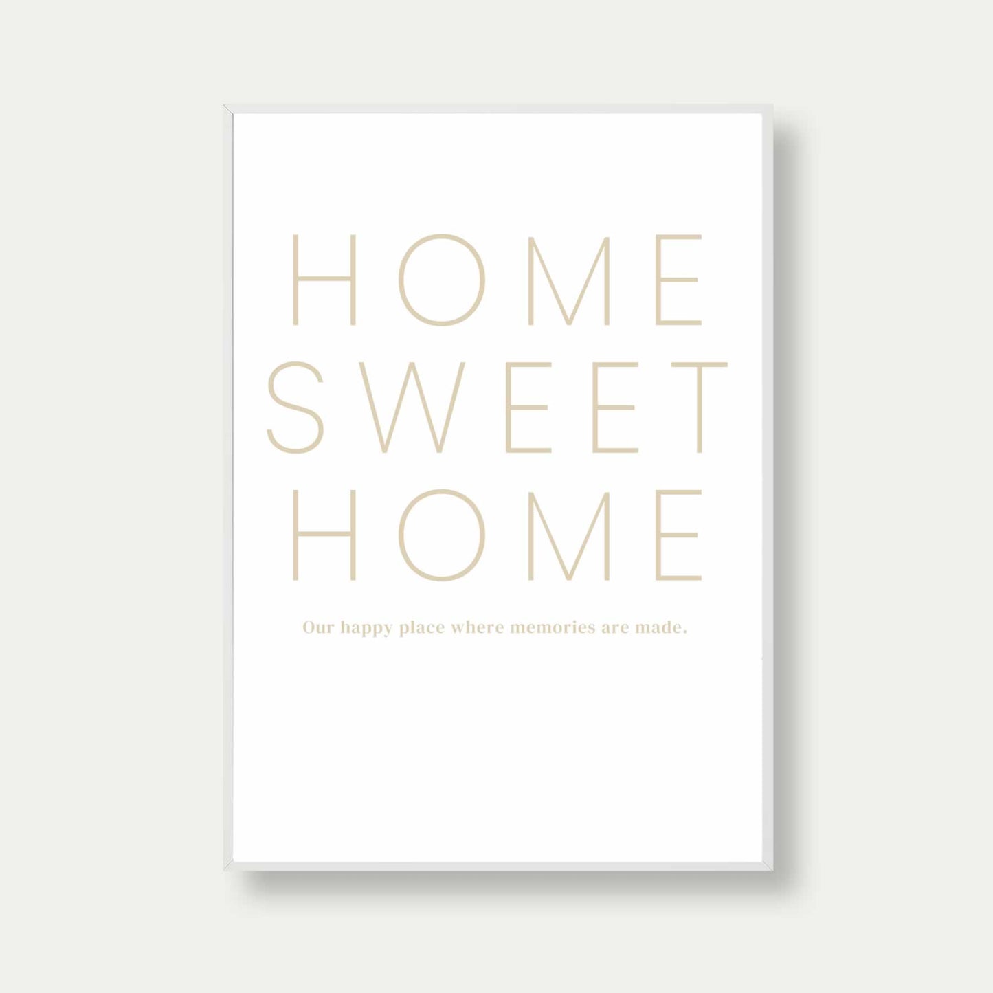 Home Sweet Home Print In Classy Style