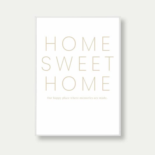 Home Sweet Home Print In Classy Style