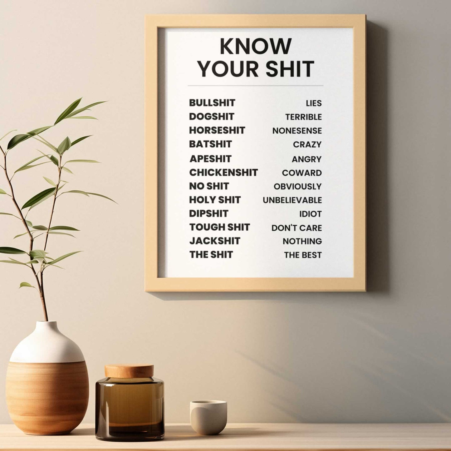 Funny Know Your Shirt Poster