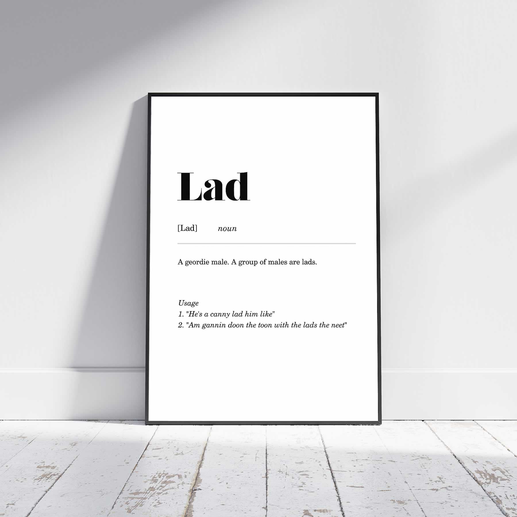 Lad Definition Print