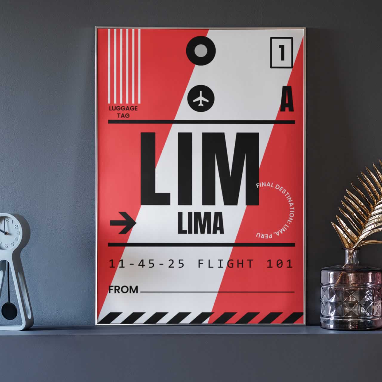 Lima Peru Travel Poster Print