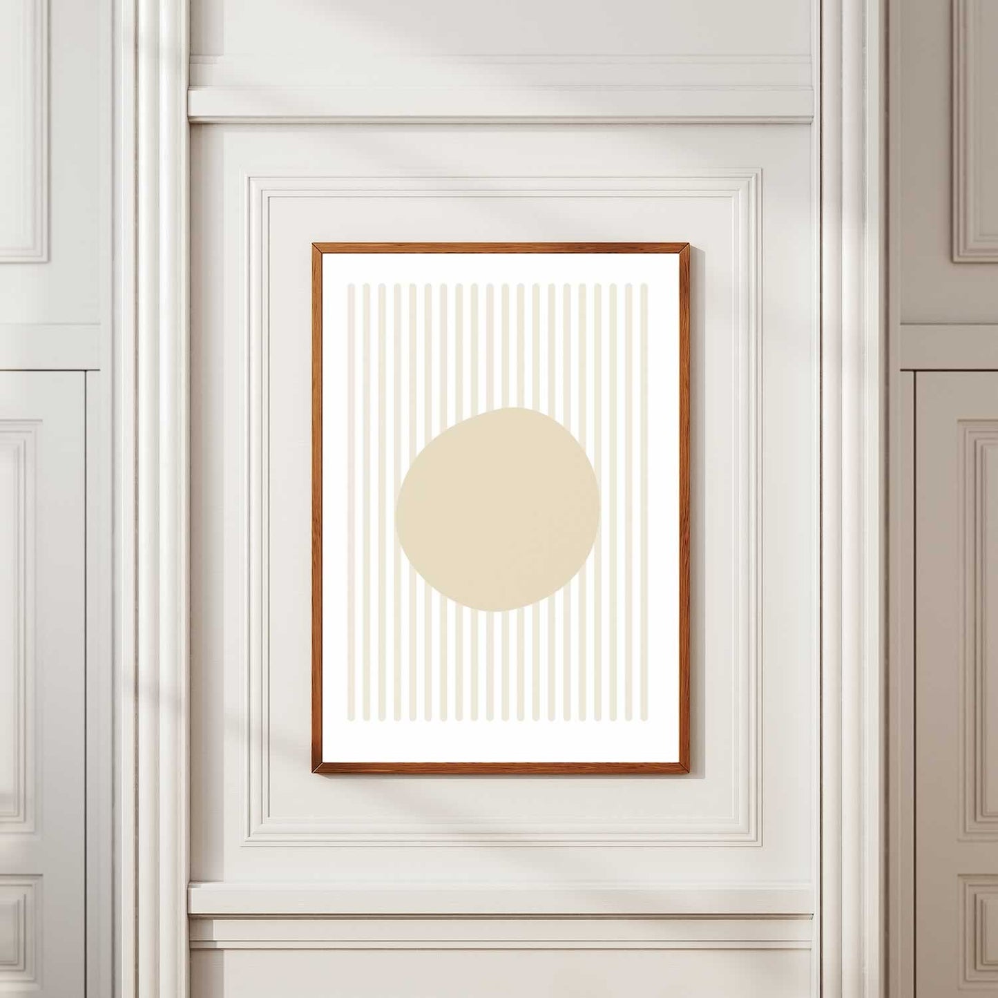 Bauhaus Beige Long Lines No. 15 Wall Art