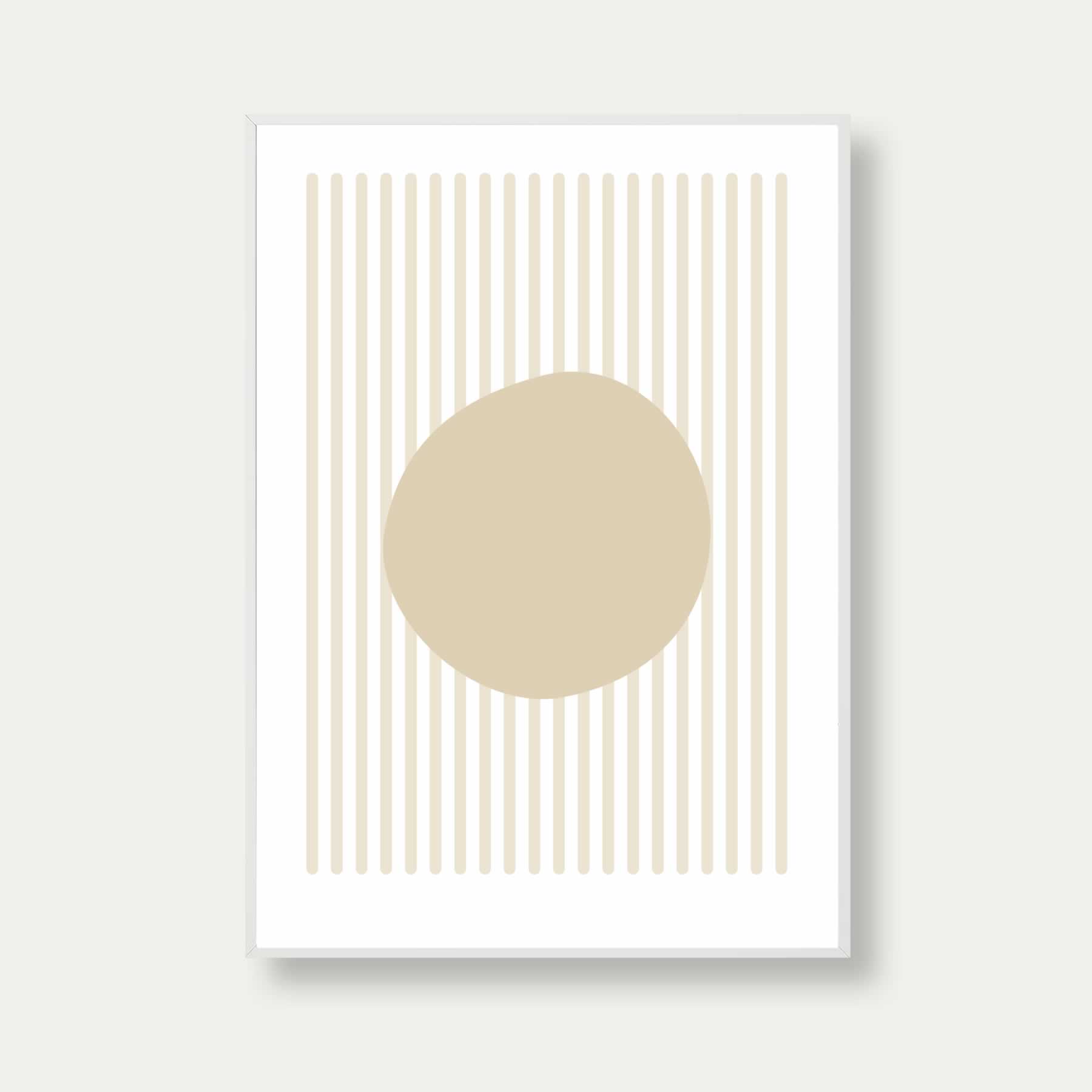 Bauhaus Poster Beige Long Lines No. 15