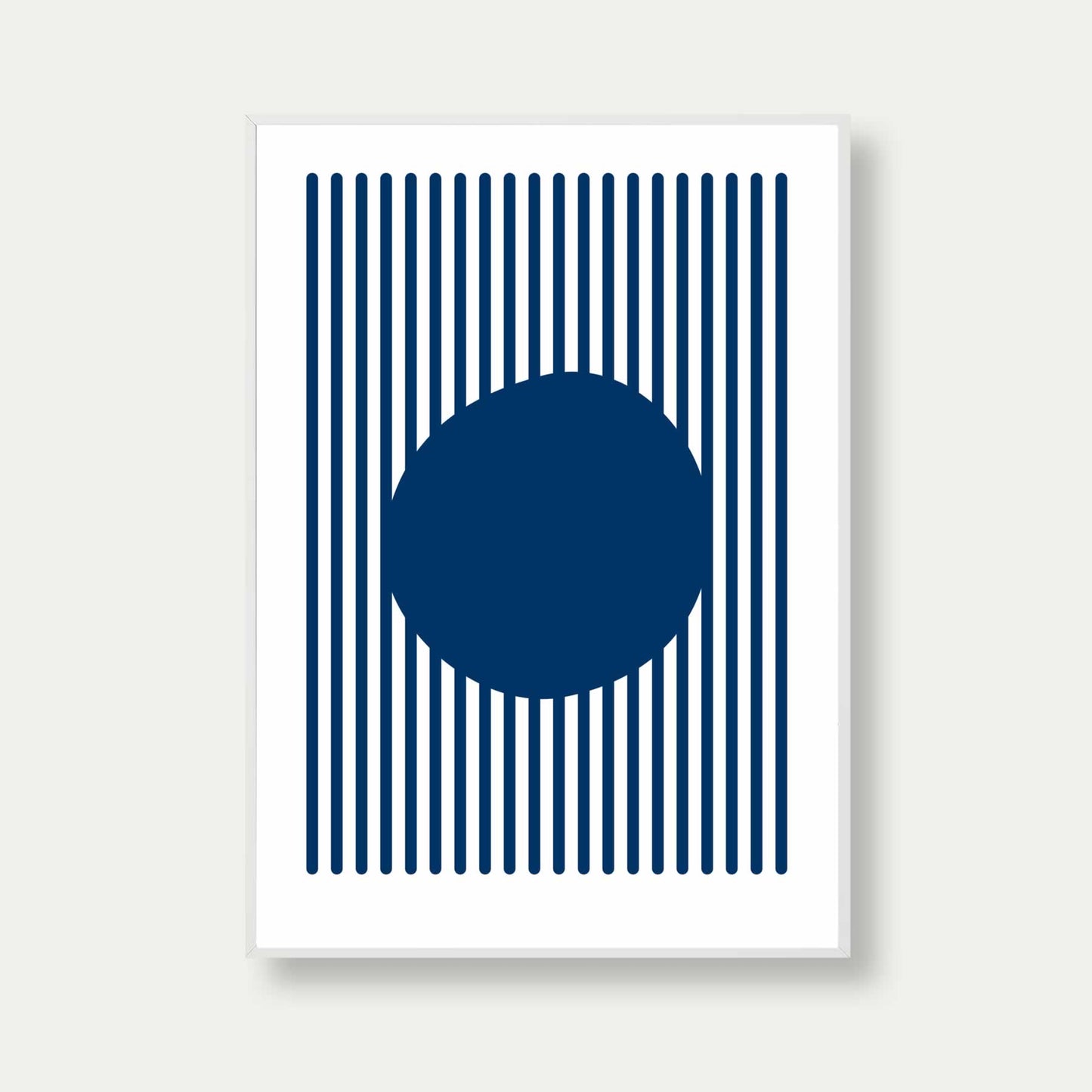 Bauhaus Poster Blue Long Lines No. 15