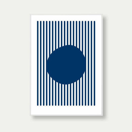 Bauhaus Poster Blue Long Lines No. 15