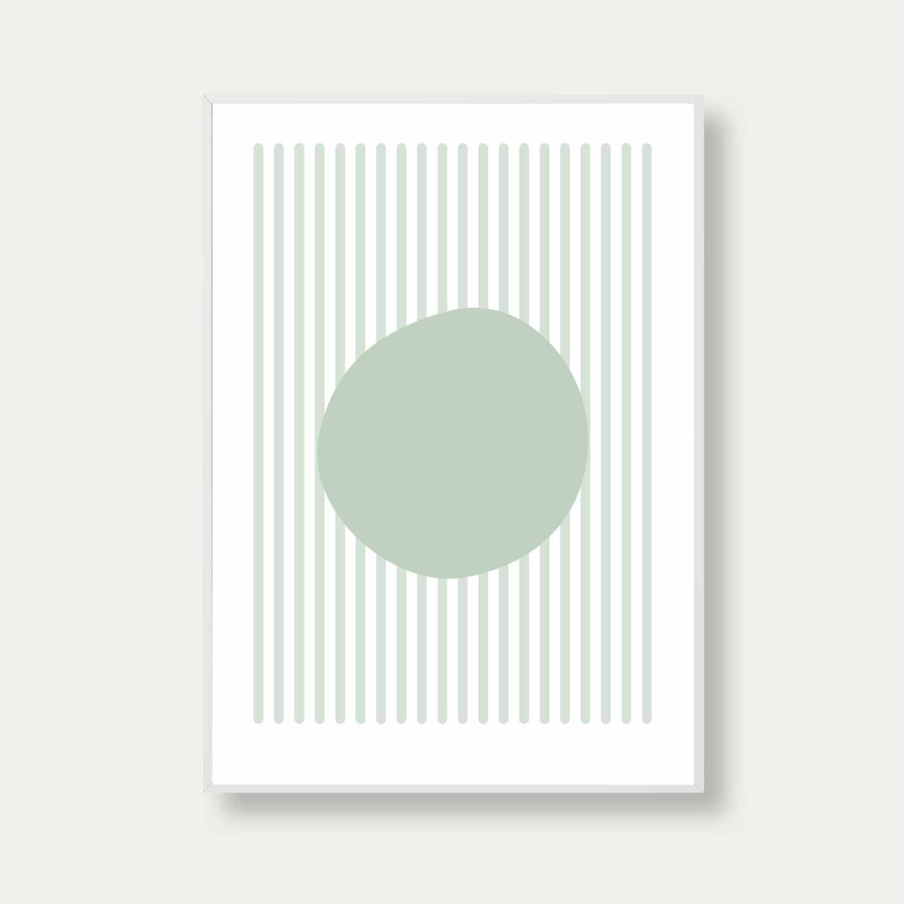 Bauhaus Poster Green Long Lines No. 15