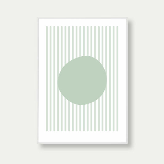 Bauhaus Poster Green Long Lines No. 15