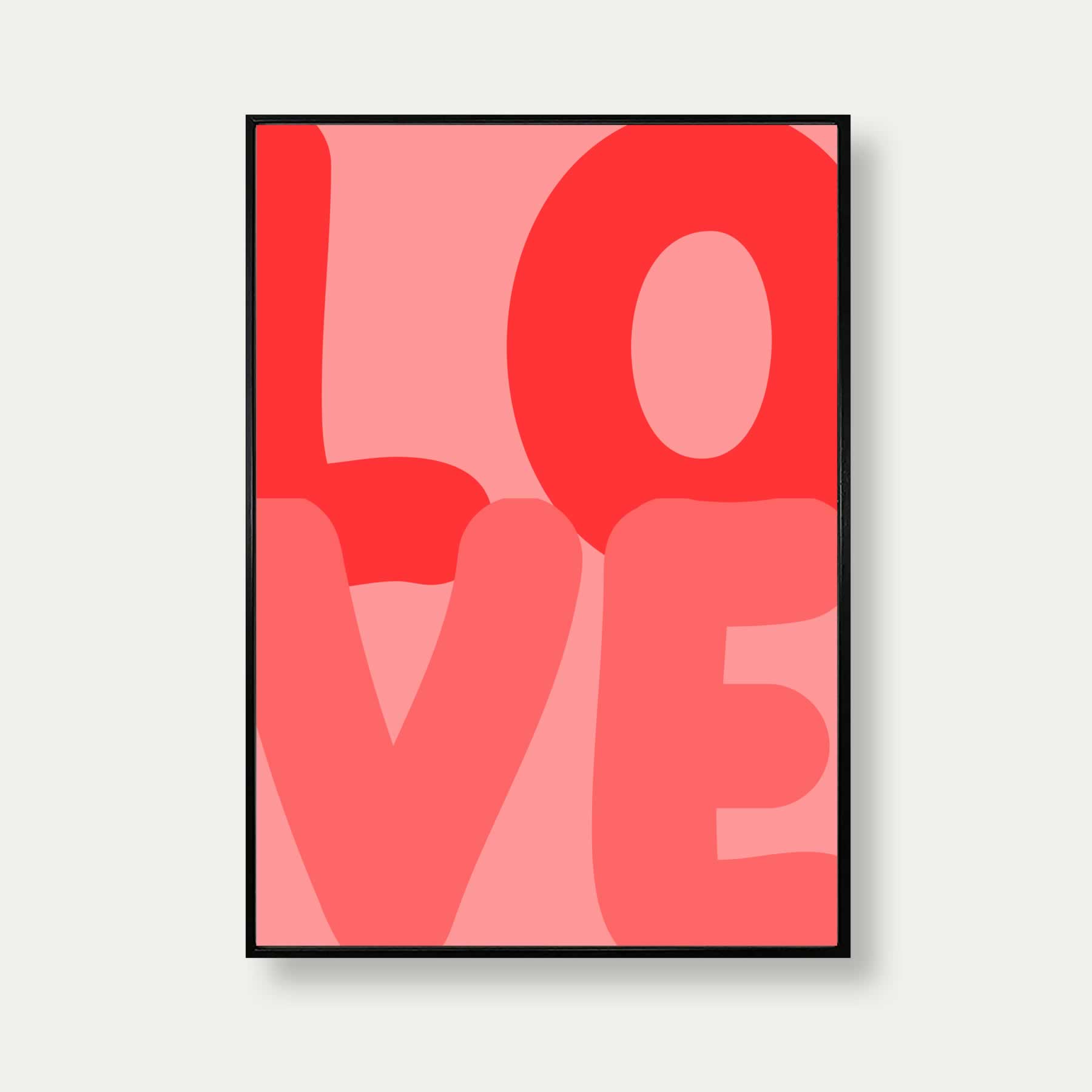 Love Print with oversized Typography