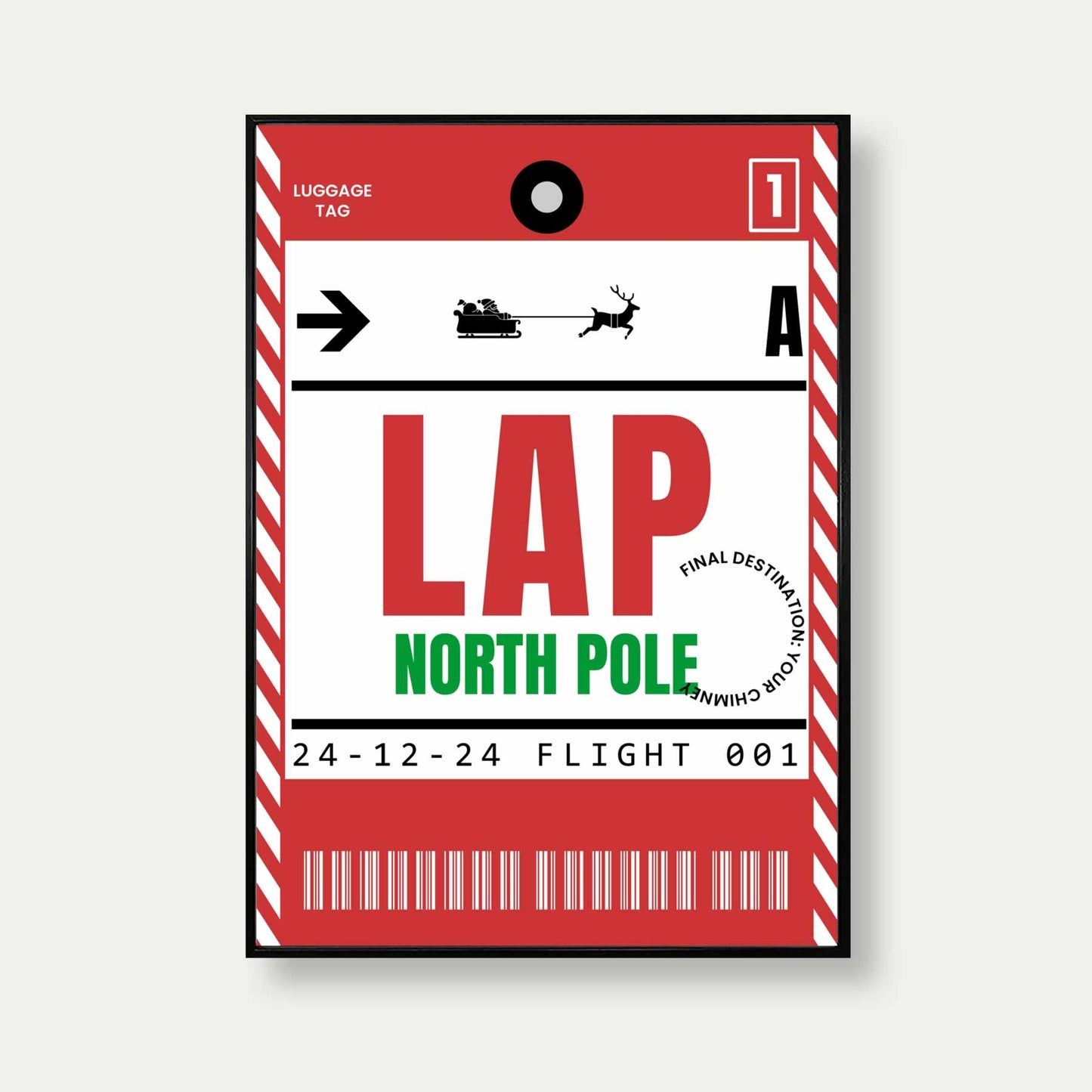 North Pole Travel Art For Christmas