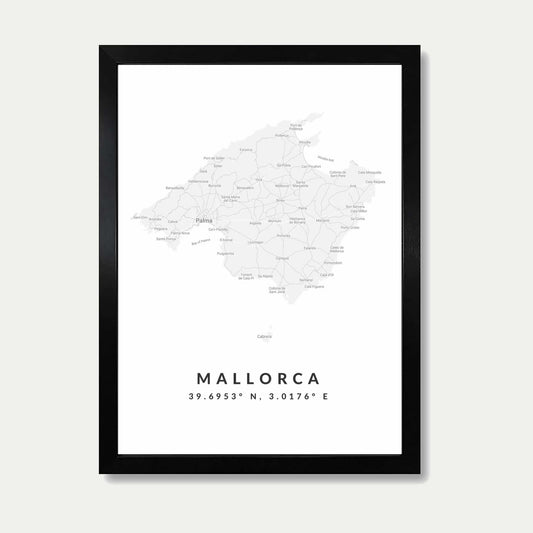 Mallorca Map Print