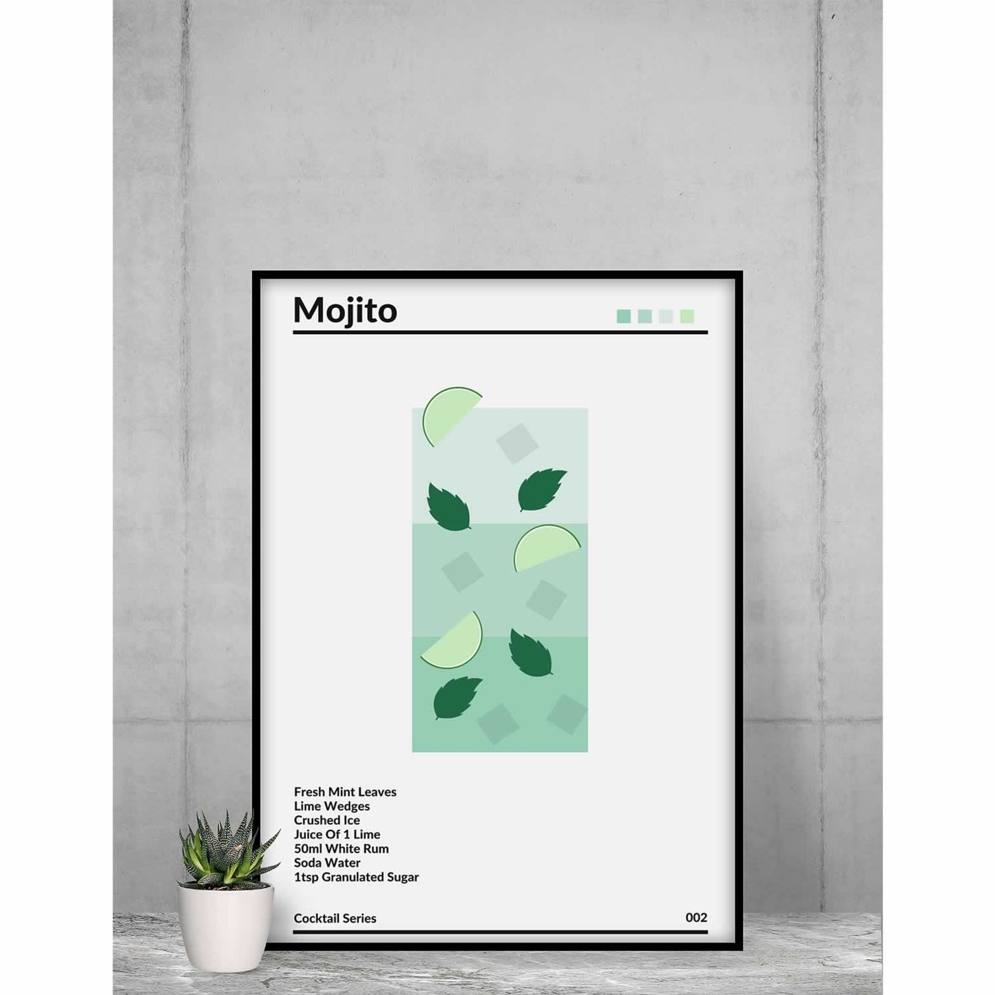 Mojito Cocktail Wall Art