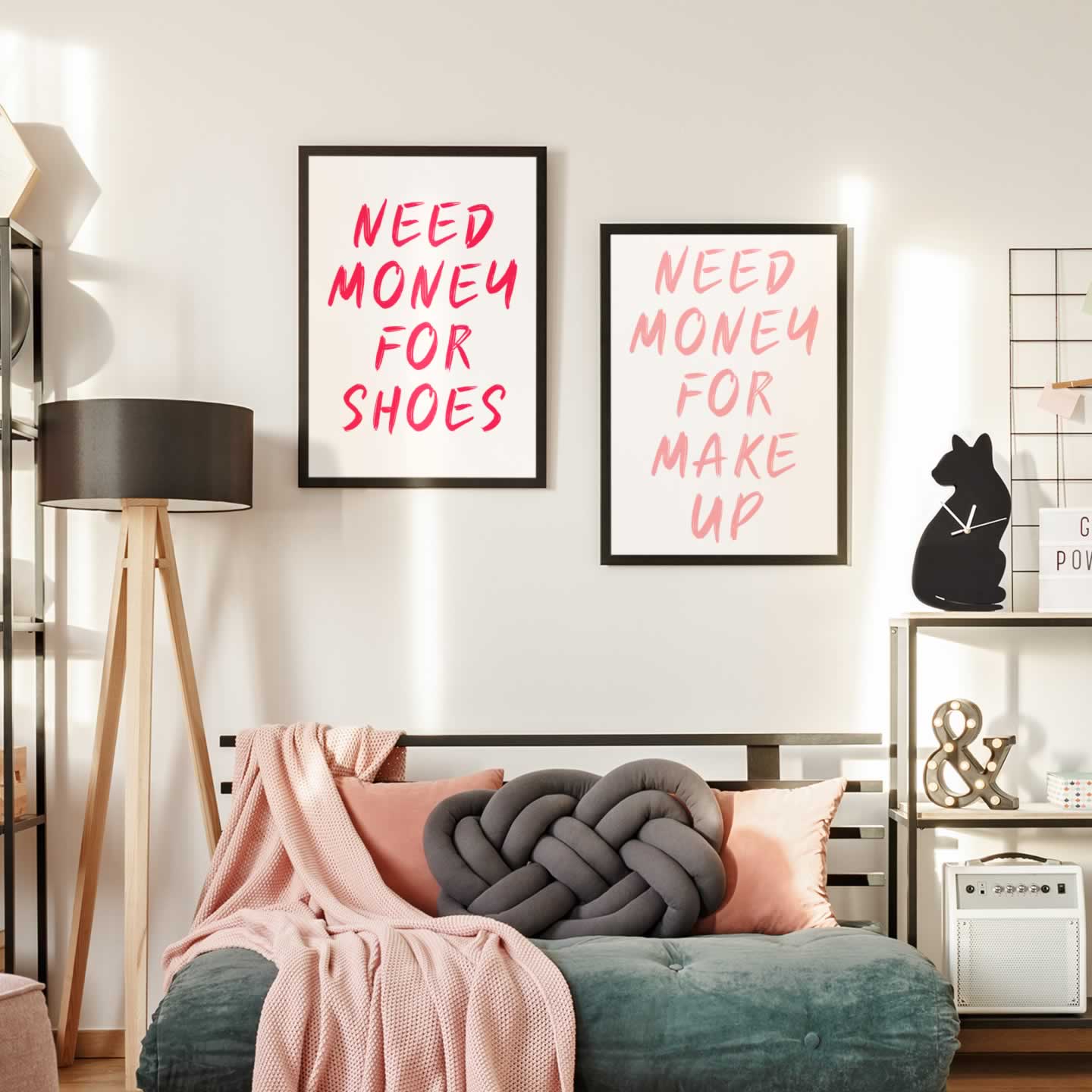 Need Money For Shoes And Need Money For Make Up Posters For Girls Bedroom