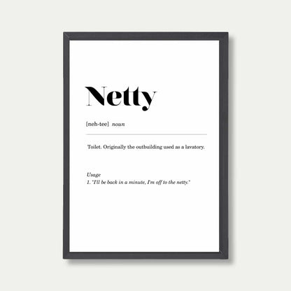 Netty Geordie Definition Print