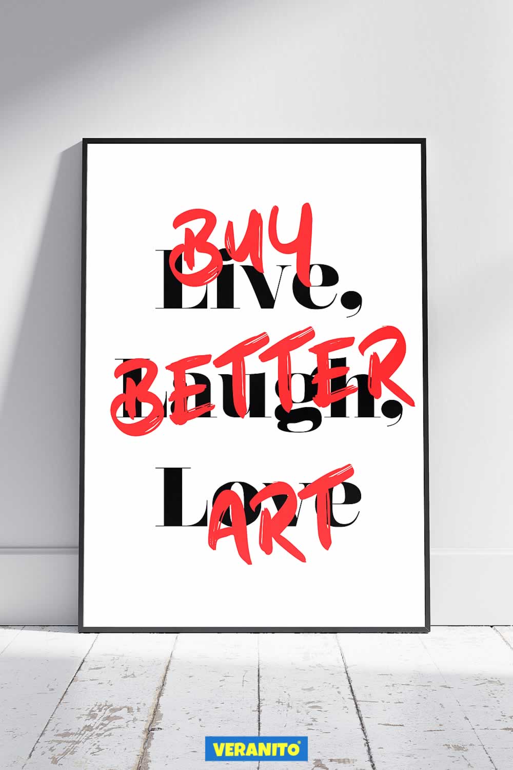 Live Laugh Love Parody Typography Print
