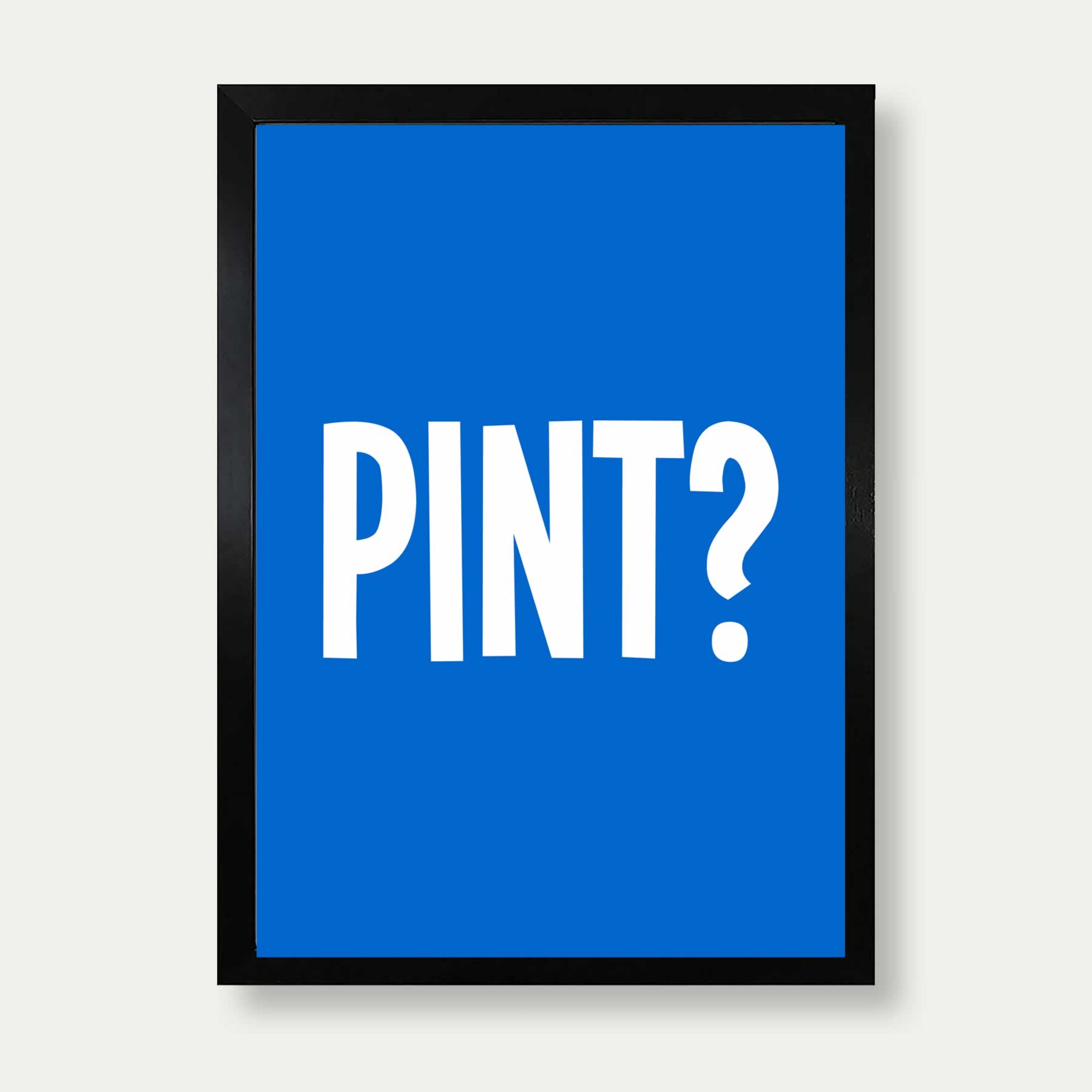 Pint Print In Blue