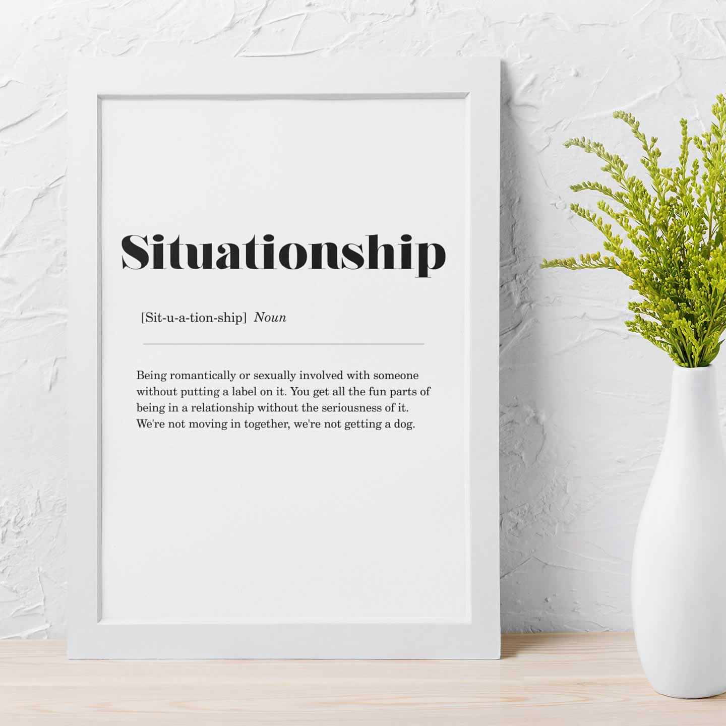 Situationship Definition Poster