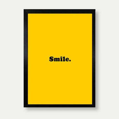 Smile Typography Print