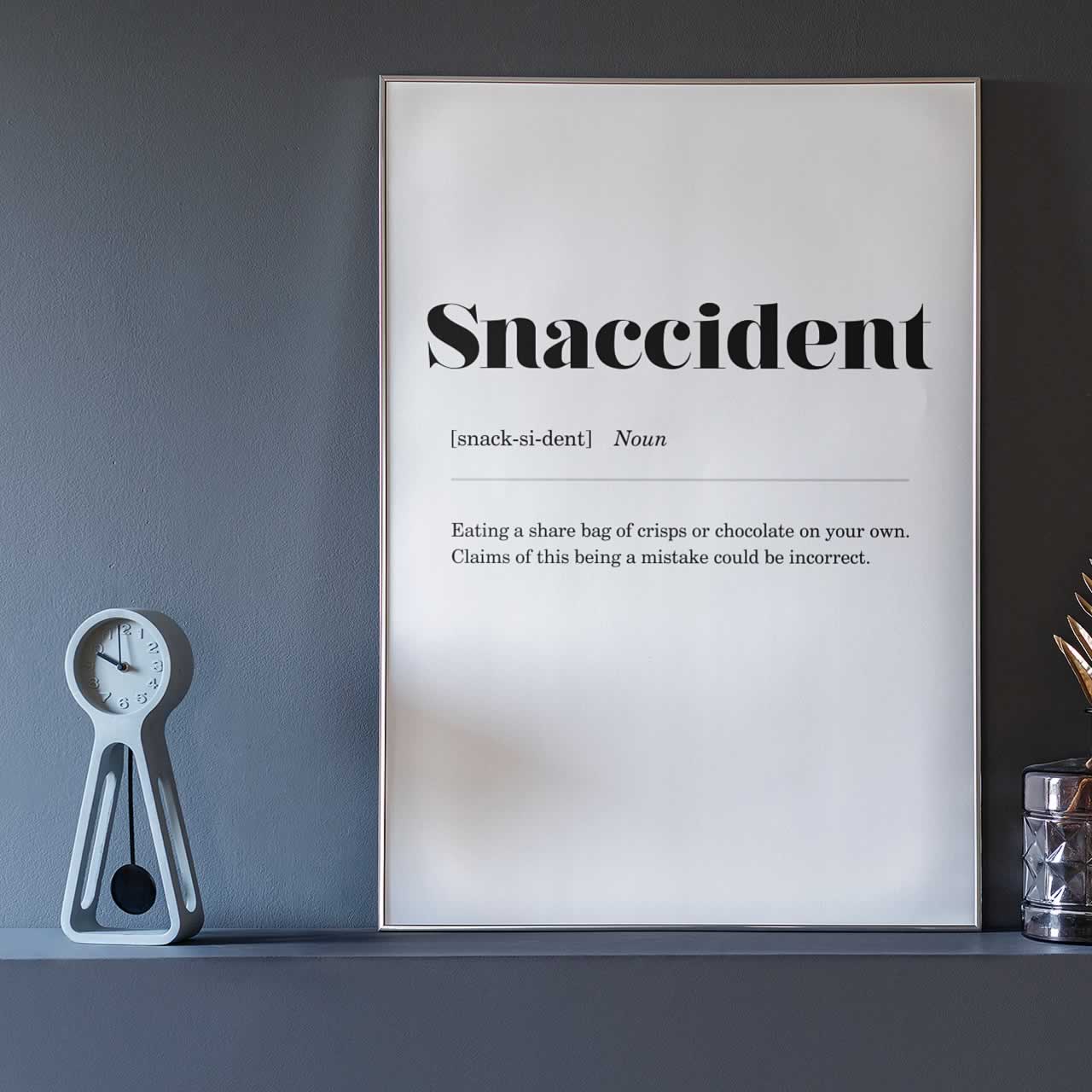 Snaccident Definition Poster