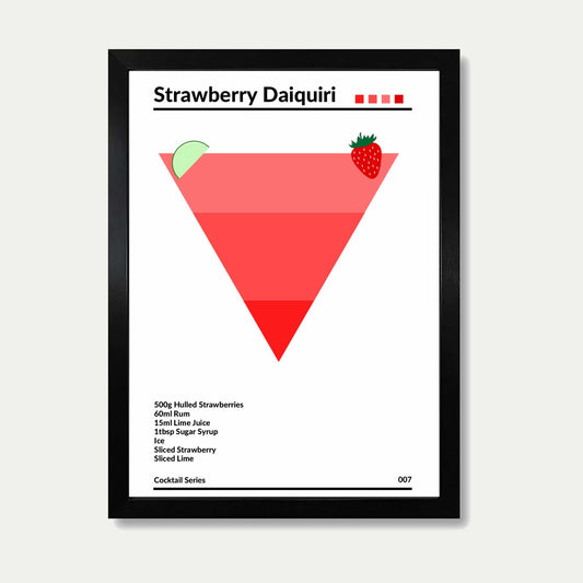 Strawberry Daiquiri Cocktail Print