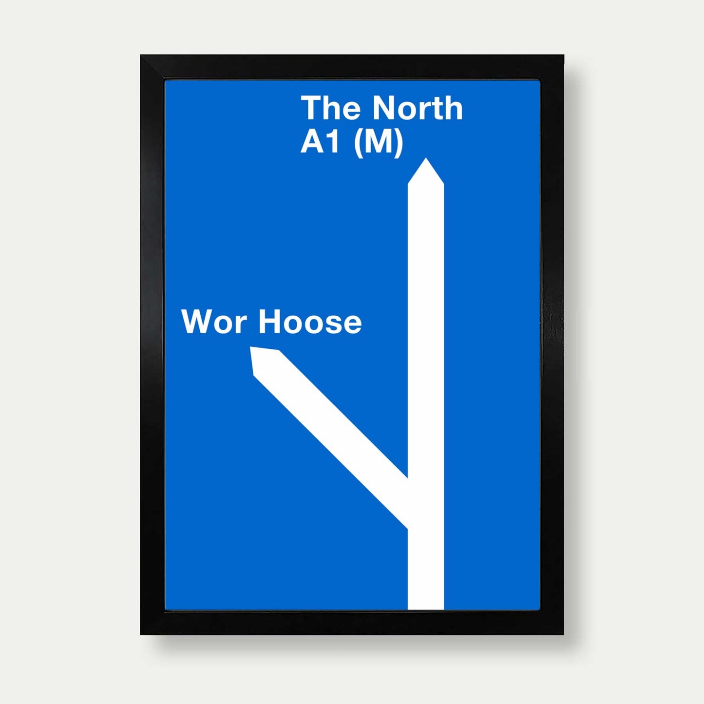 The North Motorway Sign Print