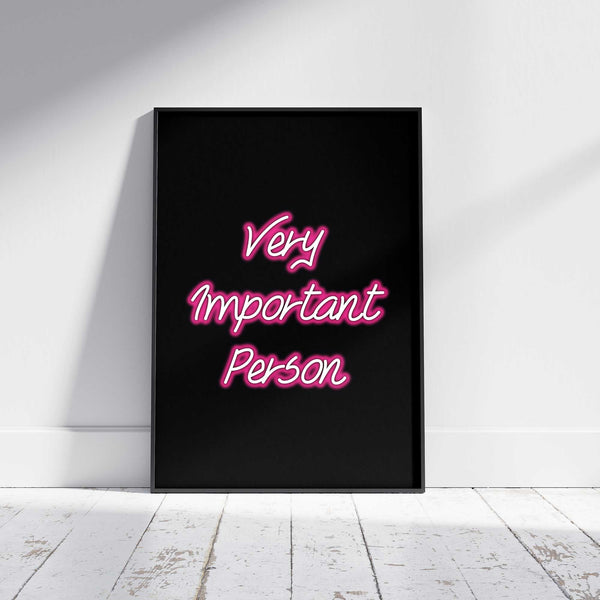 Very Important Person VIP Neon Wall Art