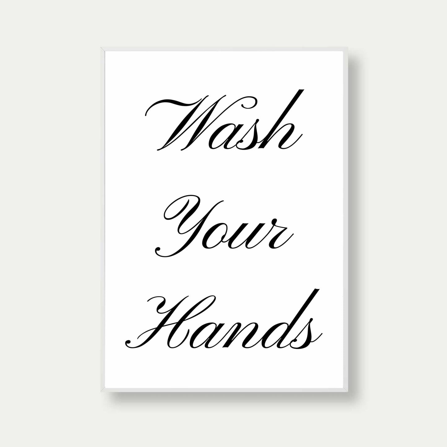 Wash Your Hands Poster Print