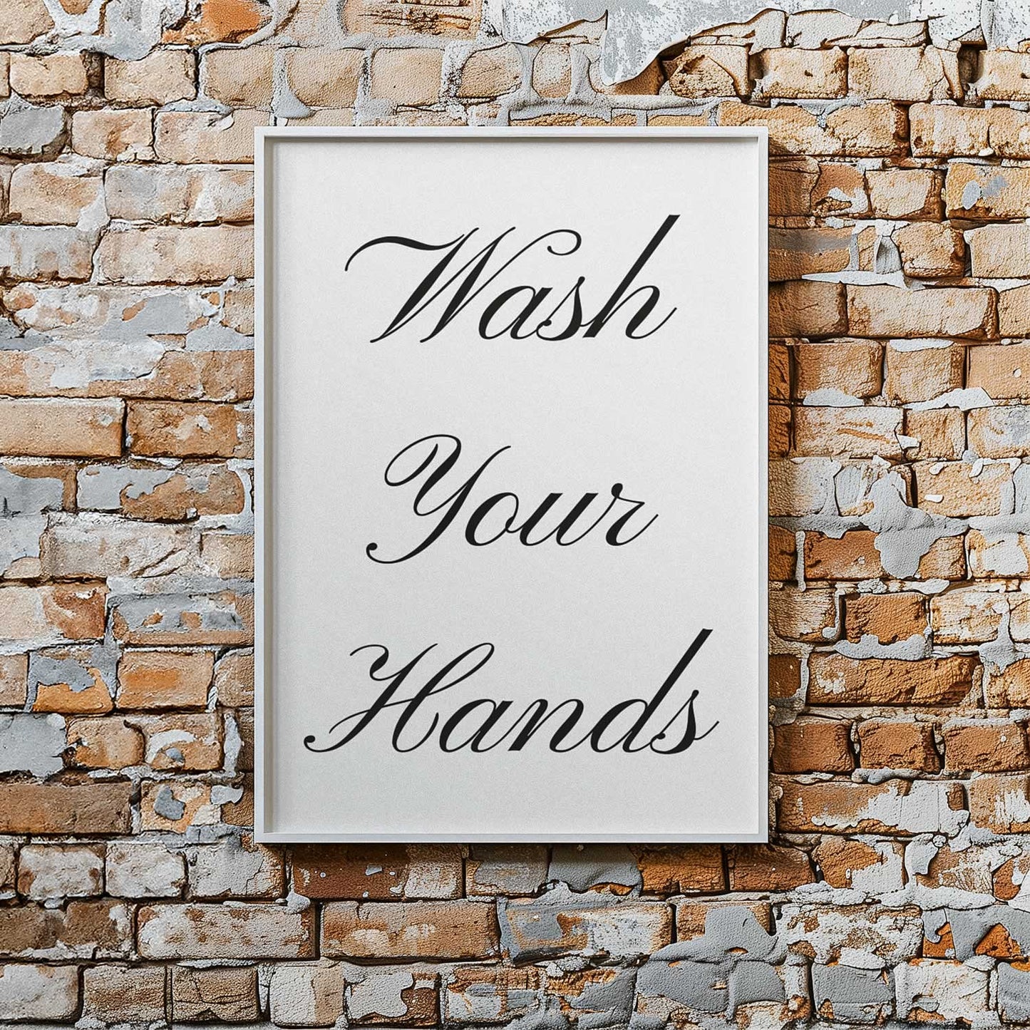 Wash Your Hands Wall Art