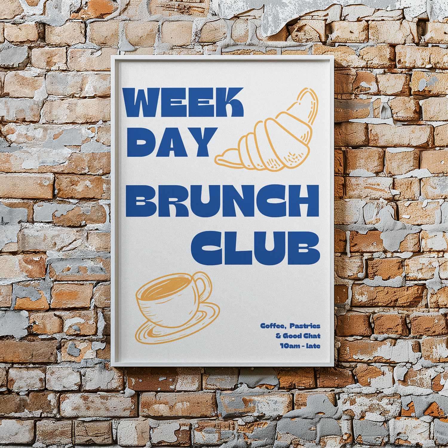 Weekday Brunch Club Wall Art