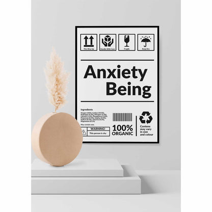 Anxiety Being Wall Art Print