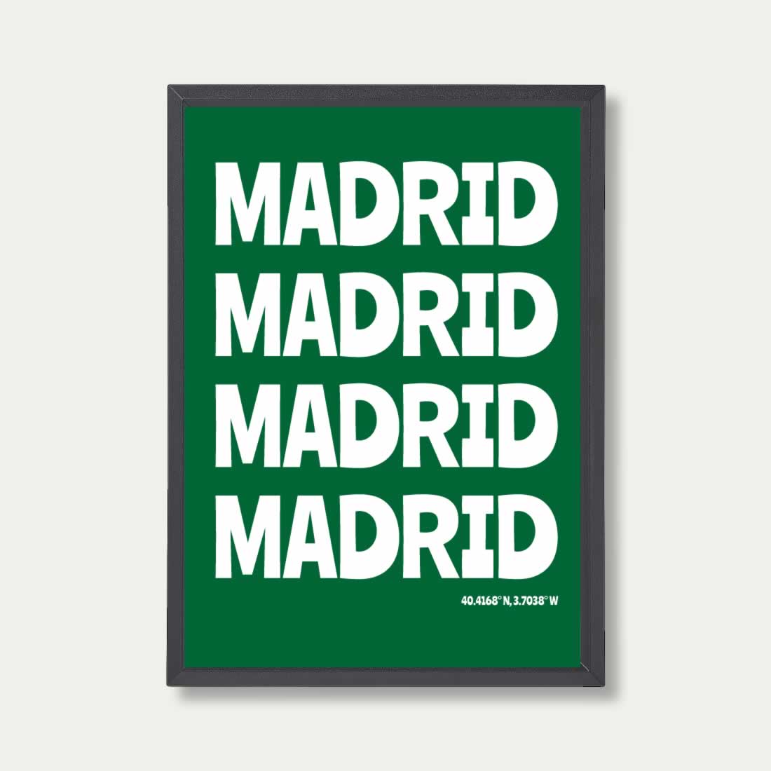 Madrid Bold Travel Print