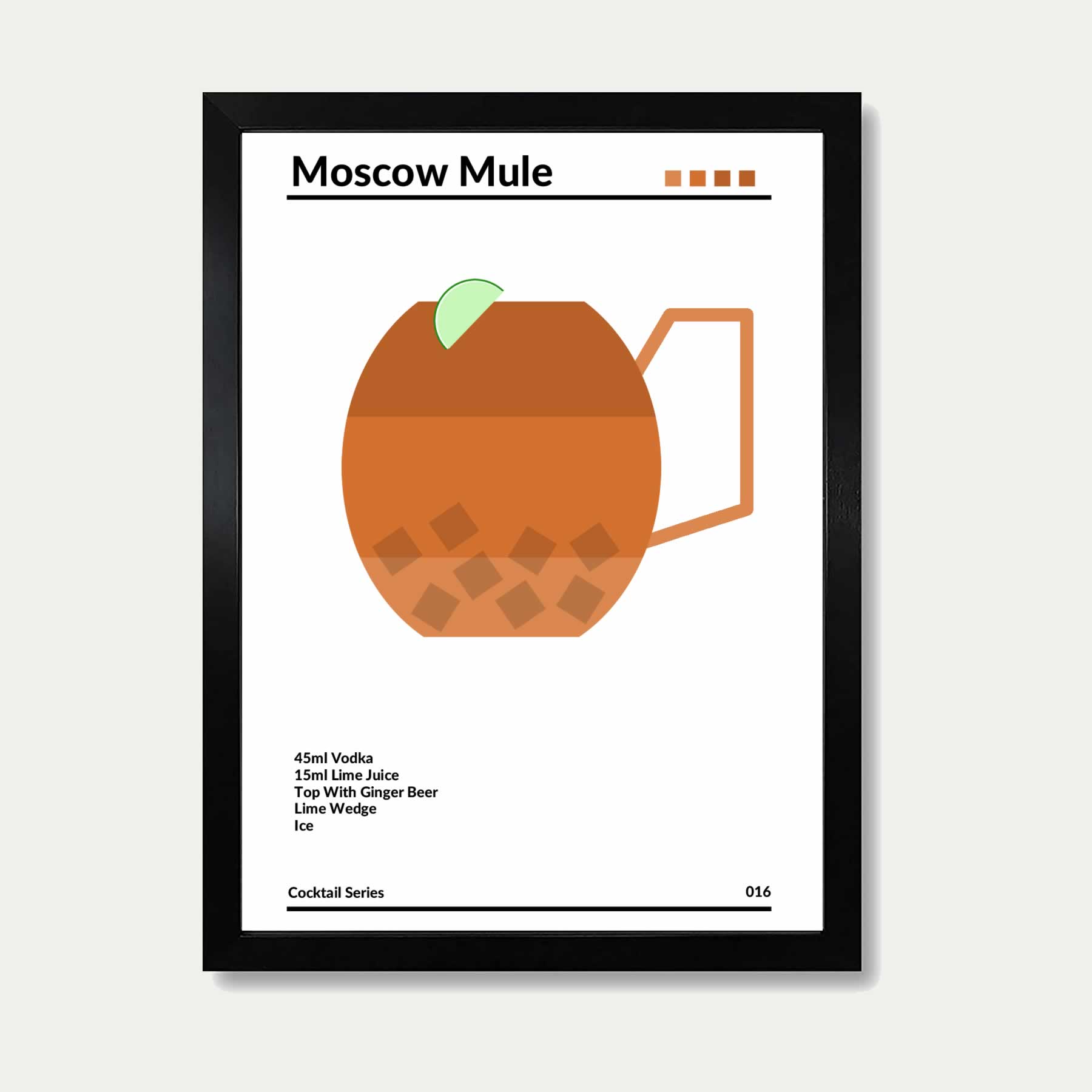 Moscow Mule Cocktail Print