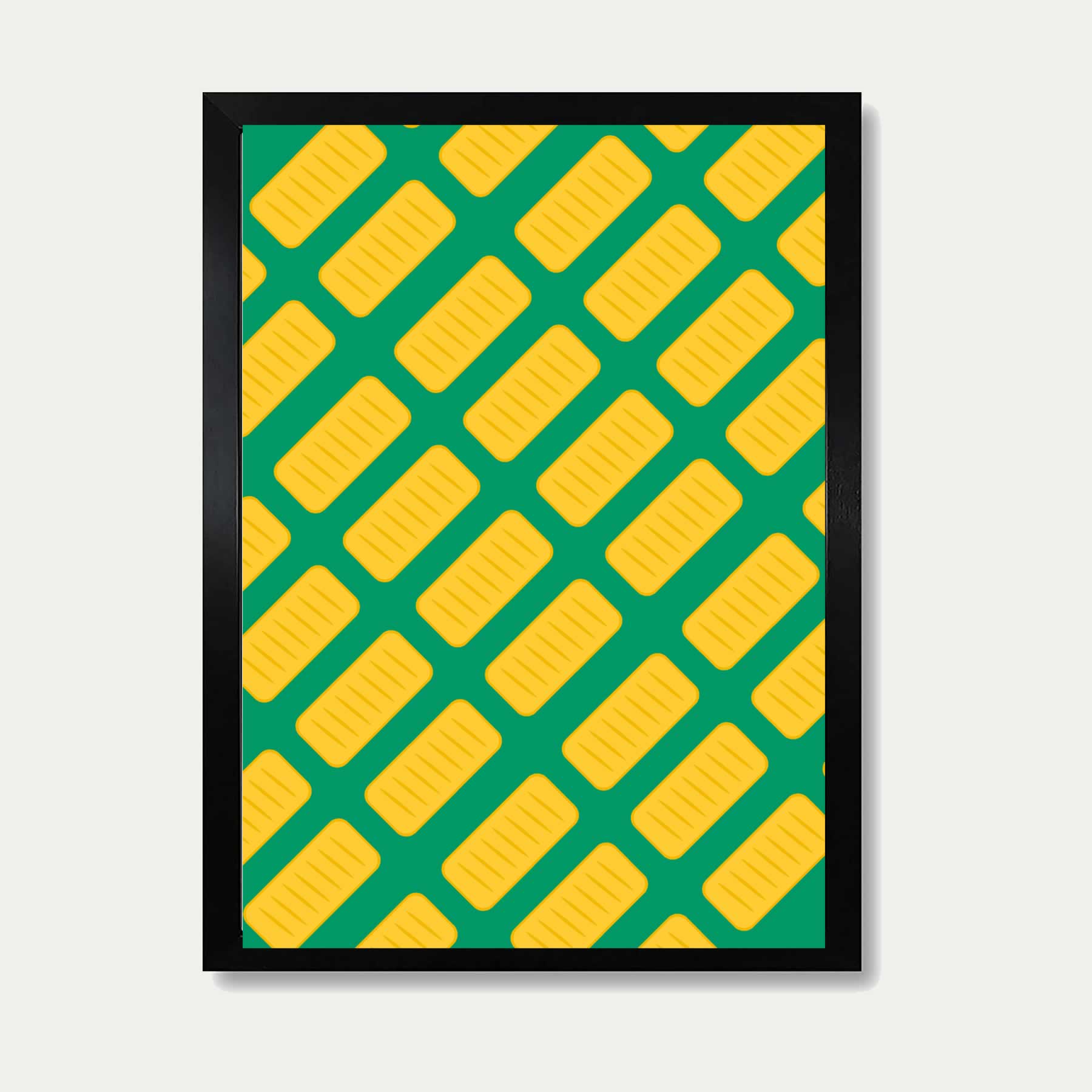 Sausage Rolls Print In Green